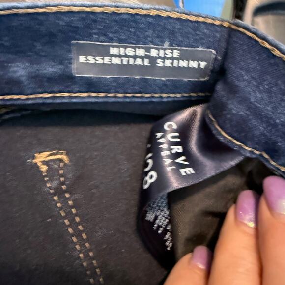 CURVE Appeal Jeans Women 6/28 Dark Blue Straight Leg - Picture 9 of 11